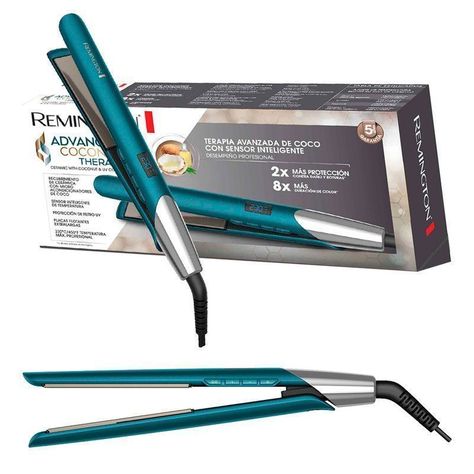 Plancha alisadora pelo digital Coconut Remington-0