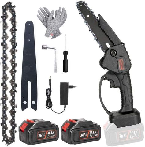 Motosierra Eléctrica Portátil 36v + Accesorios (Bat. Litio)-0