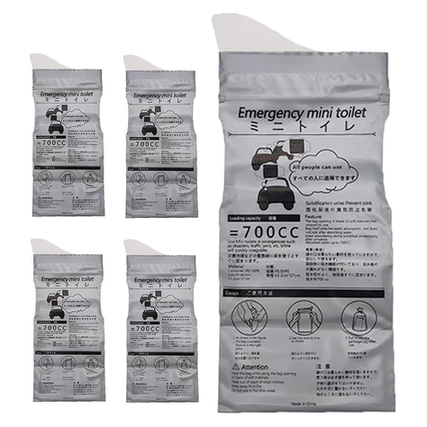 Pack 10 Bolsa Para Orinar Vómito Desechable Viajes 700 ml-1