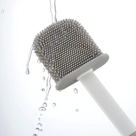 Cepillo Escobilla De Baño De Silicona Con Base-2