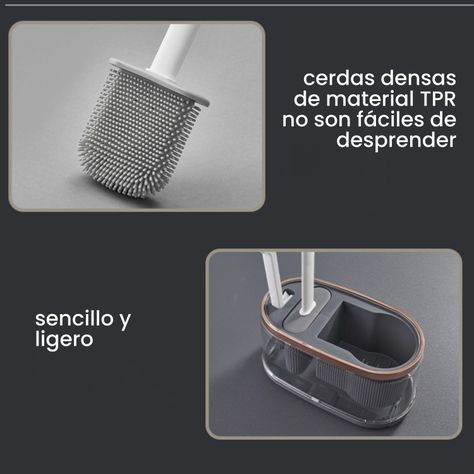 Cepillo Escobilla De Baño De Silicona Con Base-3