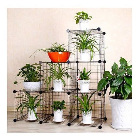 Organizador Almacenamiento de 6 Cubos de Hierro Armable-2