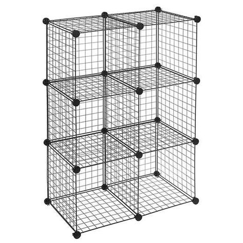 Organizador Almacenamiento de 6 Cubos de Hierro Armable-0