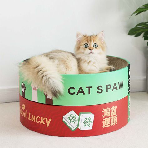 Cama Rascadora Almohadilla Para Gatos Mascota 41cm-3