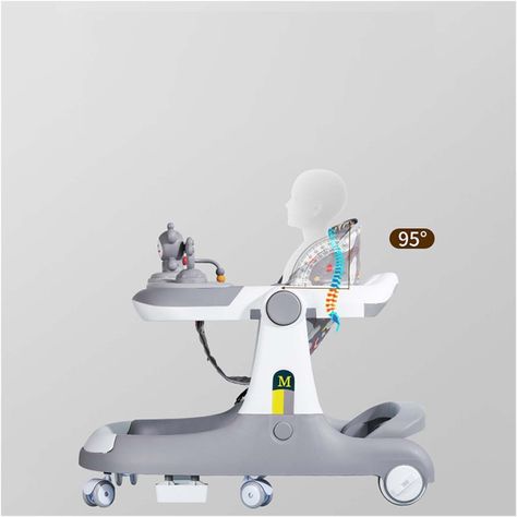 Andadera caminadora de bebé multifuncional anticaida Unisex-1