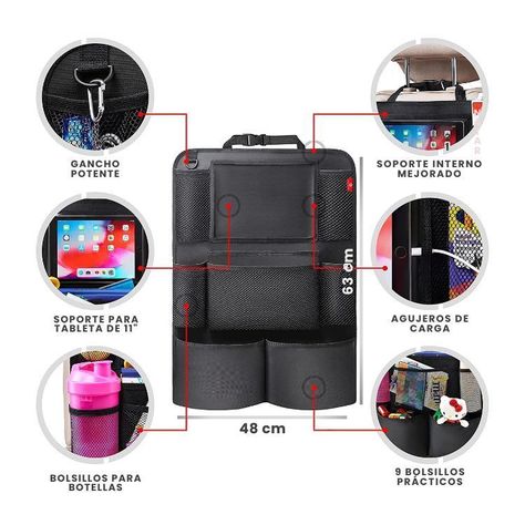 Pack 2 Bolsas de Almacenamiento Para Respaldo Auto-1