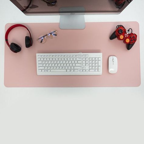Alfombrilla Mouse Pad Cuero Doble Cara 80 X 40 Cm Impermeable-1