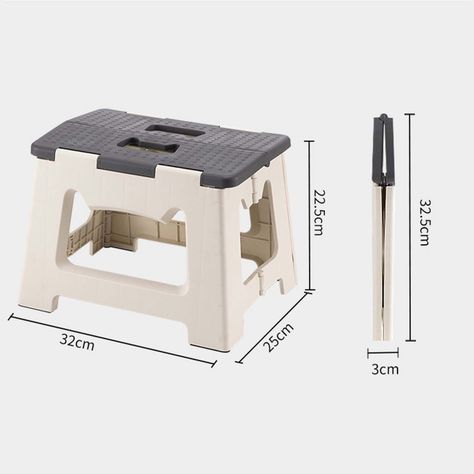 Taburete Plegable Portátil Compacto, Silla-1