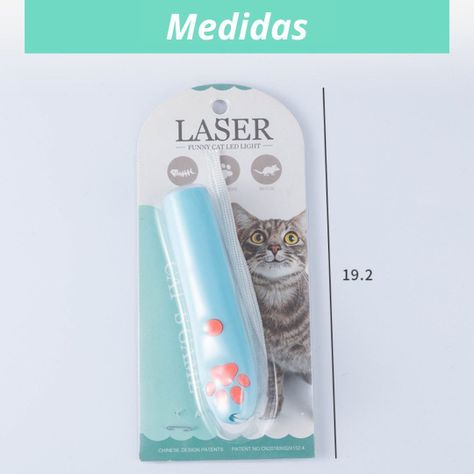 Laser Para Gatos Juguete Proyector Unipatron Azul-3