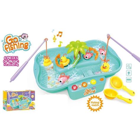 Juguetes de Pesca con Iluminación y Música Niños-1
