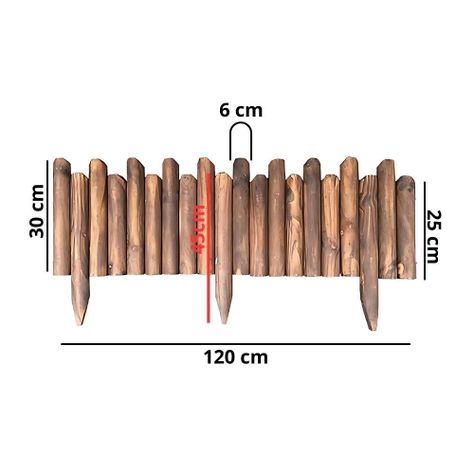 Valla De Madera Flexible Para Jardin Bordes Exteriores-1