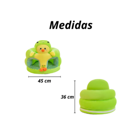 Asiento De Bebé Acolchado De Peluche Seguridad Anticaida-2
