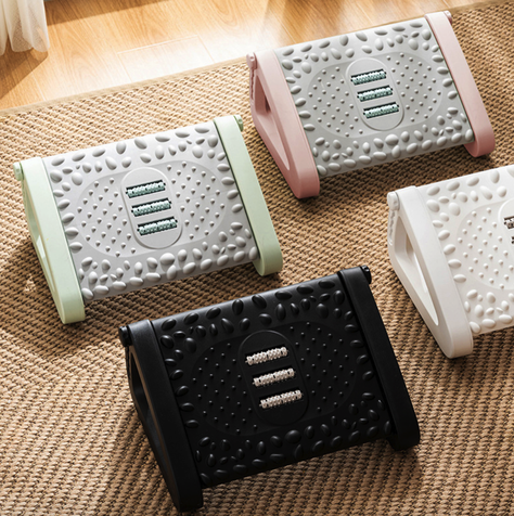 Reposapiés Rodillos De Masaje Pedal Ajustable Ergonomico-6