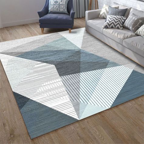 Alfombra Mediana 3d Moderna Para Living Hogar 120 X 160 Cm-1