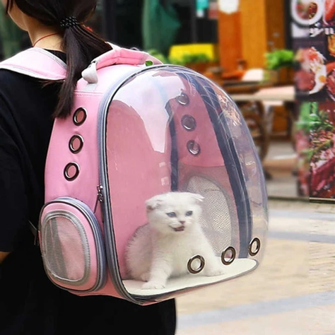 Mochila Transportadora De Gato Perro Mascotas
-1