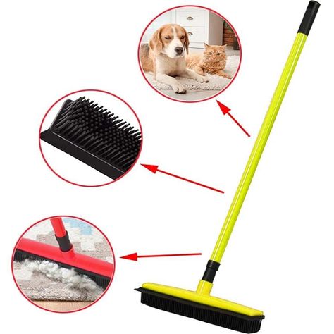 Escoba Raspador de Goma Elimina Pelusas de Mascota-3