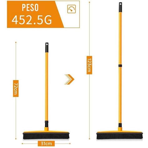 Escoba Raspador de Goma Elimina Pelusas de Mascota-4