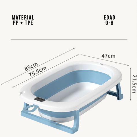 Bañera Plegable Temperatura Tina De Baño Portatil para Bebes-2