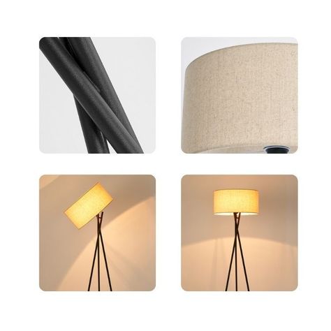 Lámpara de Pie Moderna De Estudio Foco Simple LED-2