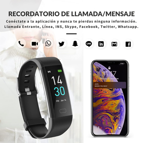 Smartband S5 Bluetooth Monitor De Sueño Y Deportes-7