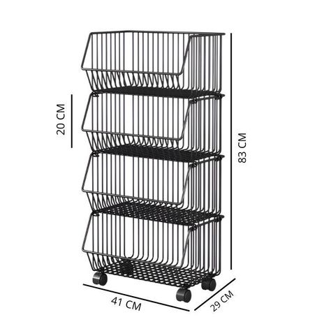 Estante Organizador Armable Cocina Multiuso 4 Niveles-1