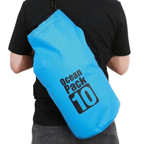 Bolsa Flotante PVC Impermeable Para Camping Aire Libre - Negro-3