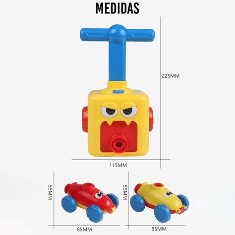 Juguete Lanzador De Autos con Globo de Aire Divertido-3