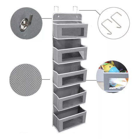 Organizador Colgante Para Armario 5 Compartimientos-1