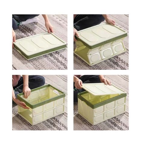 Caja De Almacenamiento Plegable De Plastico Organizador-4