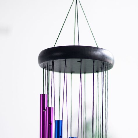 Campanas De Viento Multicolor De Metal Adorno Hogar-4