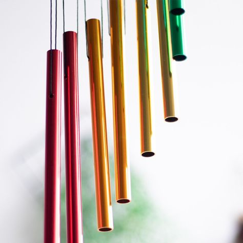 Campanas De Viento Multicolor De Metal Adorno Hogar-5
