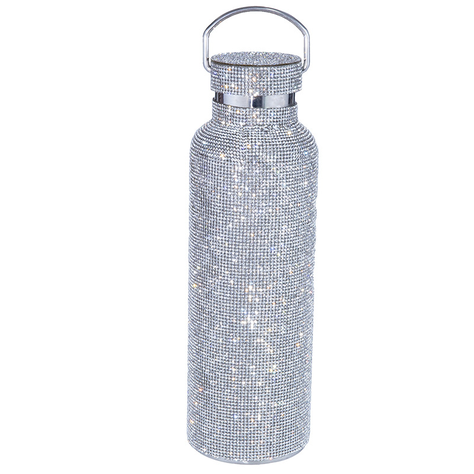 Termo Botella Diseño Diamantes 500ML Portatil Termica-0