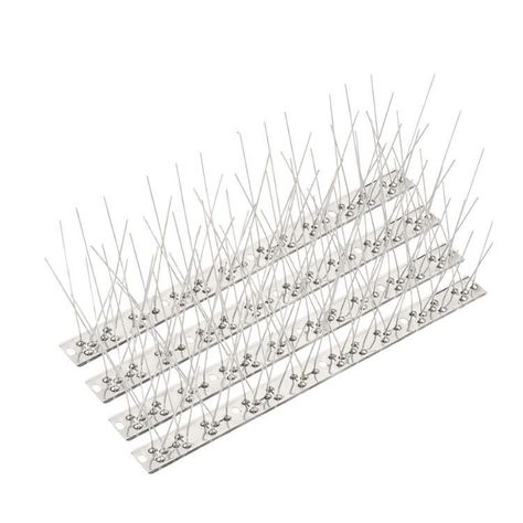 Pack 10 Trampa De Palomas Aves Pinchos Acero Inoxidable-0