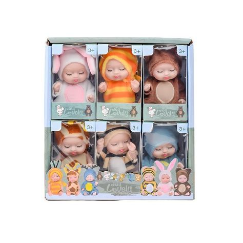 Set 6 Muñecas Reborn Traje De Animales-0