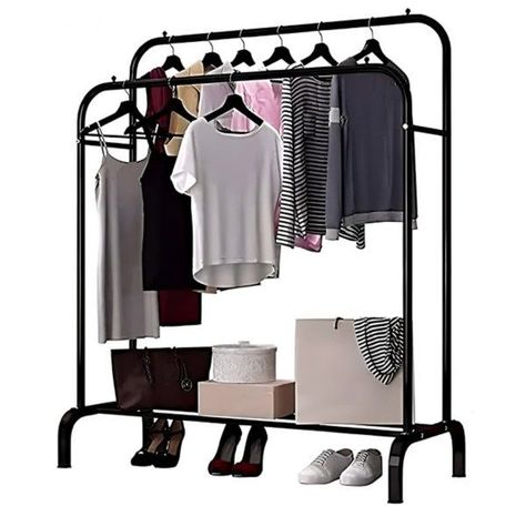 Perchero Organizador Estante De Ropa Multiuso De Metal -0