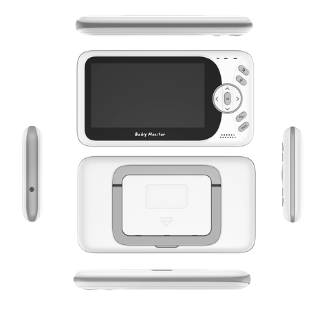 Camara Monitor de Vídeo Para Bebés, Portatil Con Musica-2
