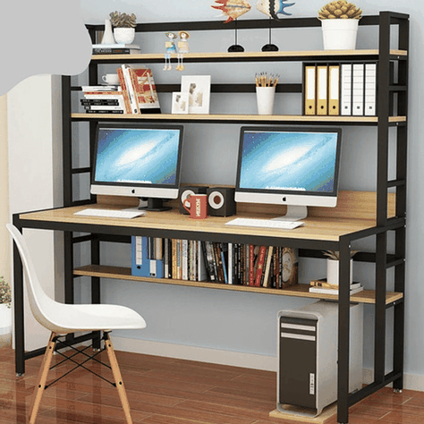 Escritorio Mesa Oficina Estudio De Madera Biblioteca 160x60-1