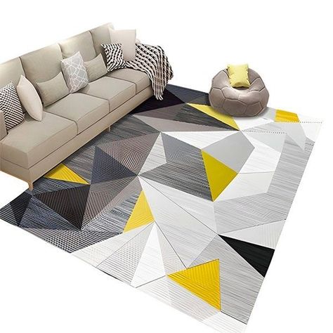 Alfombra Mediana 3d Moderna Para Living Hogar 120 X 160 Cm-0