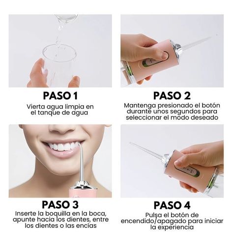Limpiador Dental Portatil USB Irrigador Bucal-3