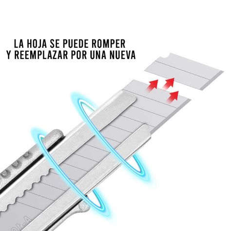 Set 5 Piezas Cutter Cuchillo Cortador con Cambio-2