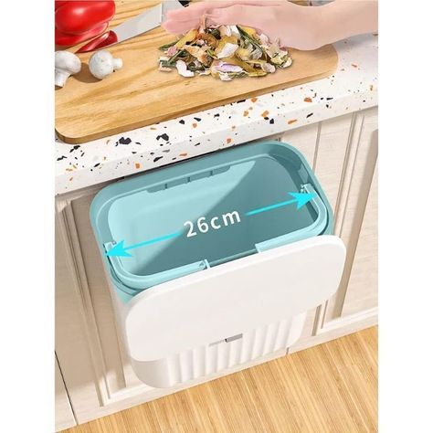 Papelera De Cocina Plástico 9 Litros Basurero Para Baño-1