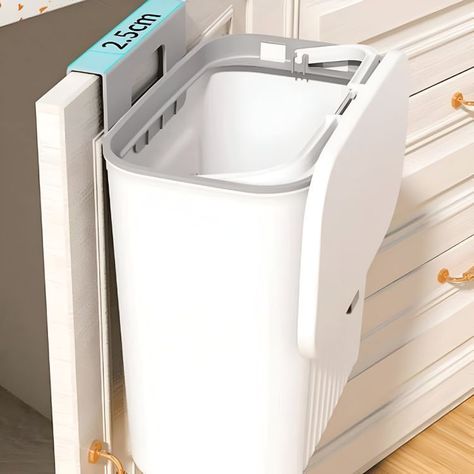 Papelera De Cocina Plástico 9 Litros Basurero Para Baño-3