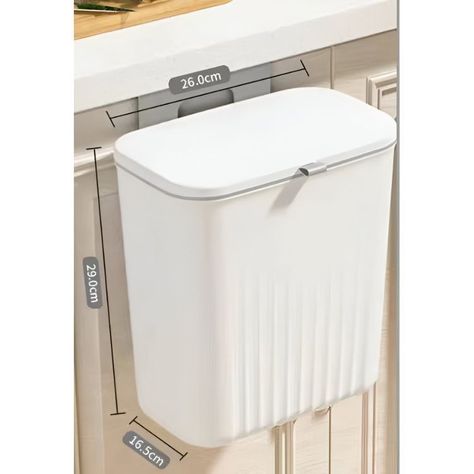 Papelera De Cocina Plástico 9 Litros Basurero Para Baño-4