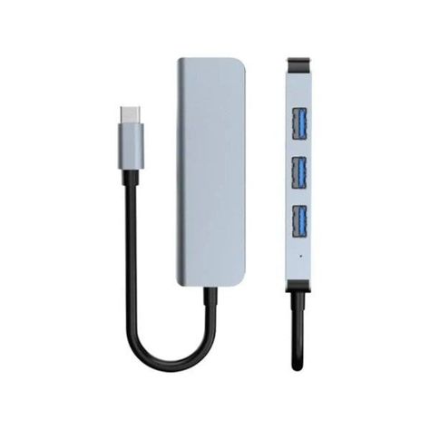 Expansión Adaptador Cable Tipo C Cargador Usb 4 Puertos-0