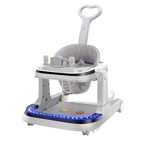 Andador Plegable Con Pedal Musical Luces Y Mesita Comedor-0