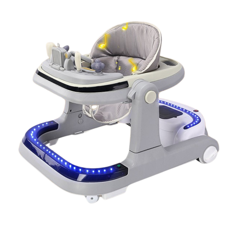 Andador Plegable Con Pedal Musical Luces Y Mesita Comedor-2
