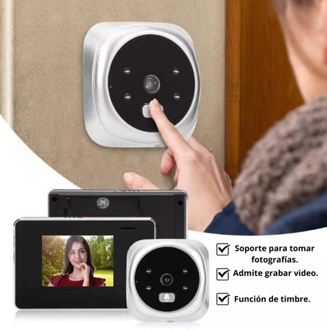 Timbre Cámara De Video Y Fotografía Lcd 720p-2