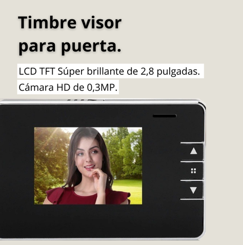 Timbre Cámara De Video Y Fotografía Lcd 720p-5