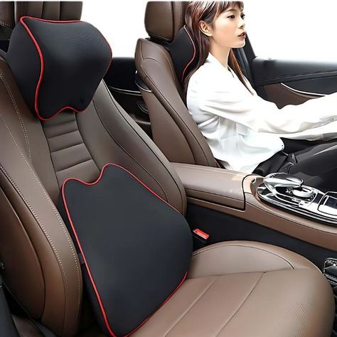 Cojin De Cuello Soporte Asiento Para Auto Reposacabezas-1