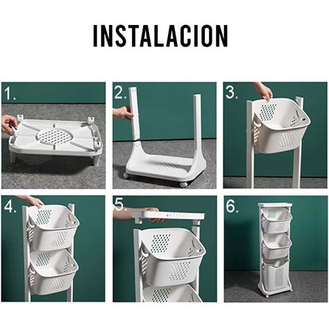 Cesta de Almacenamiento de Ropa de 3 Capas-4